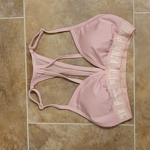 COPY - VS Pink Gym to Swim strappy bikini top Size Small